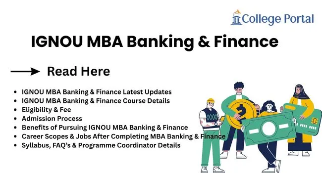 IGNOU MBA Banking and Finance Admission 2026: Syllabus, Fees, Eligibility, Career Scope