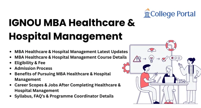 IGNOU MBA Healthcare and Hospital Management Admission 2026: Fees, Eligibility, Syllabus & Career Scope