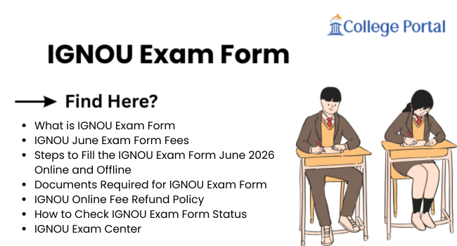 IGNOU Exam Form June 2026: Last Date, Fees, Apply Now, Direct Link Here