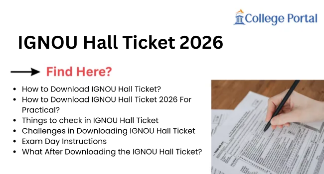 IGNOU Hall Ticket June 2026: Direct Link Here to Download, Exam Day Instruction